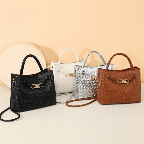 Serena Woven Knot Handle Bag