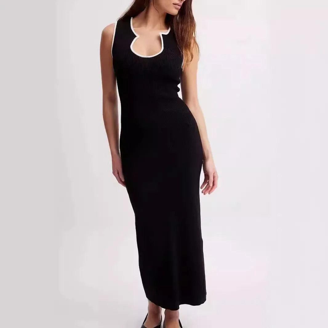 Noir Curve Midi Dress