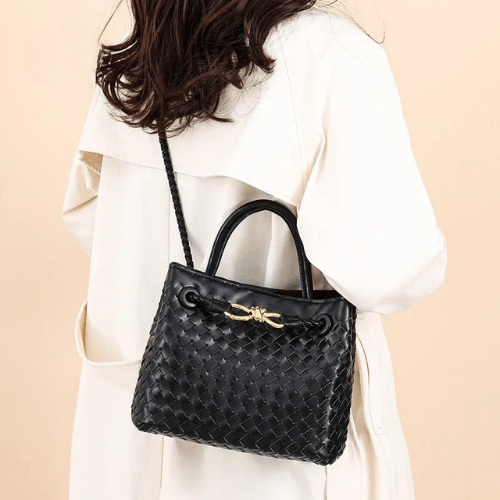 Serena Woven Knot Handle Bag