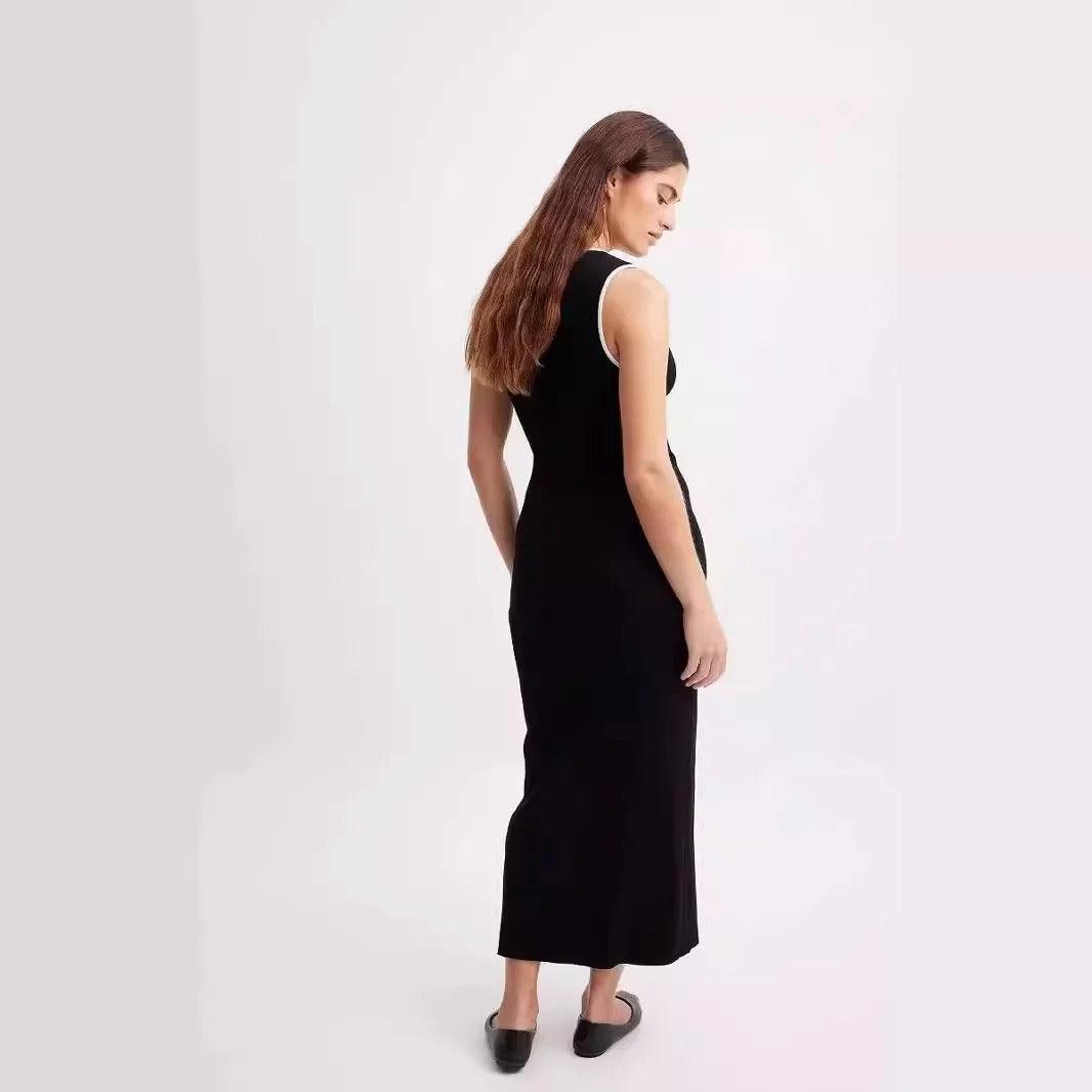 Noir Curve Midi Dress