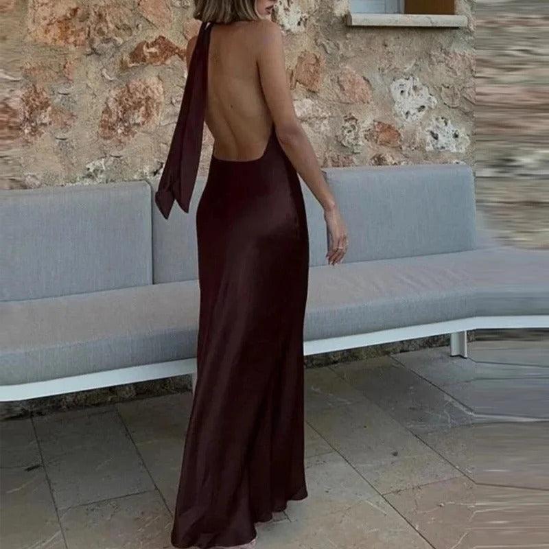 Aria Halter Maxi Dress