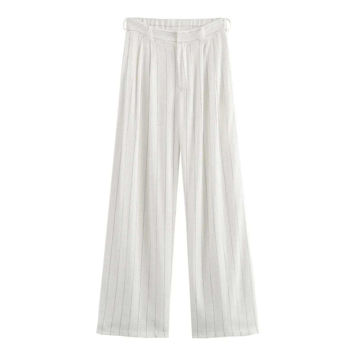 Amélie Linen Striped Jumpsuit