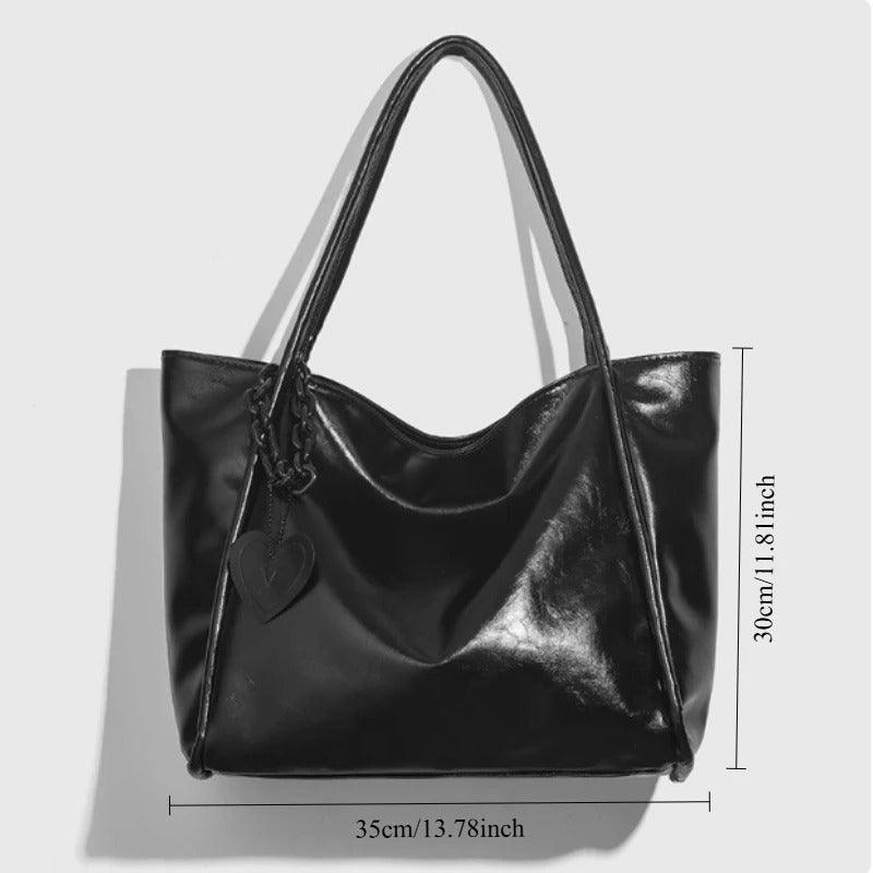 Noir Glossy Tote Bag