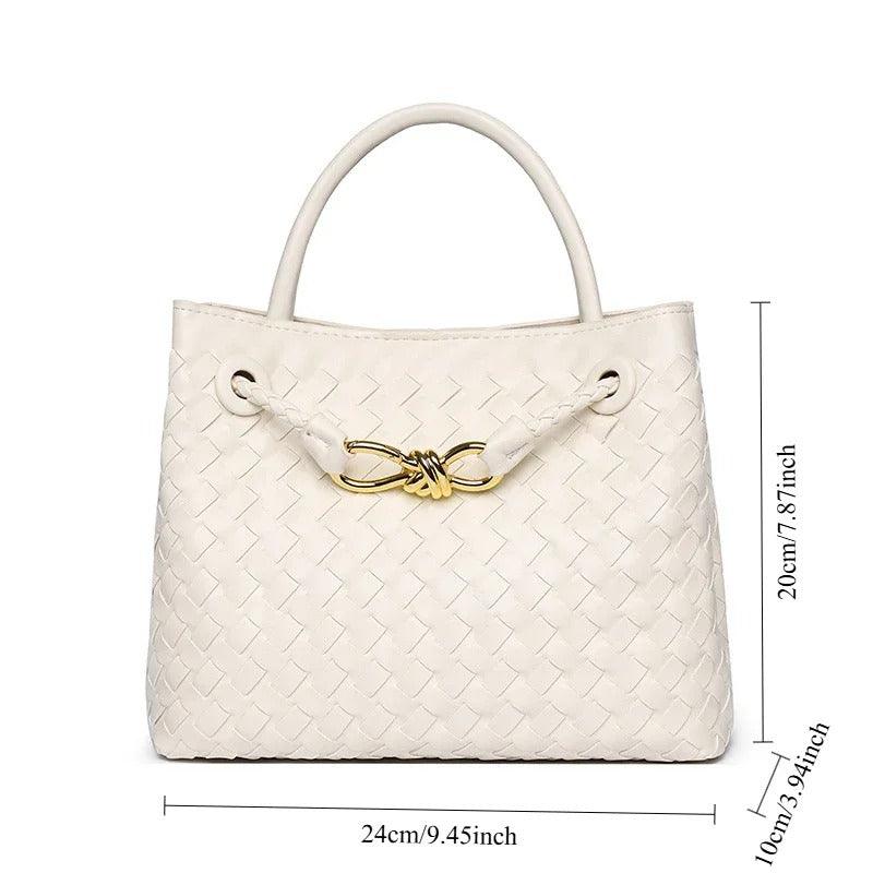 Serena Woven Knot Handle Bag