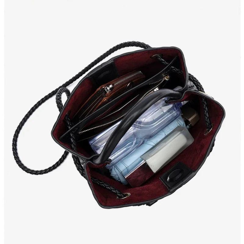 Serena Woven Knot Handle Bag