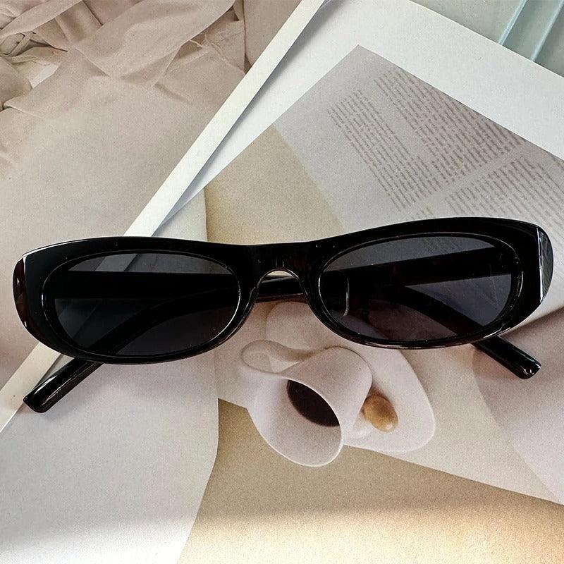 Léa Oval Tortoiseshell Micro Sunglasses