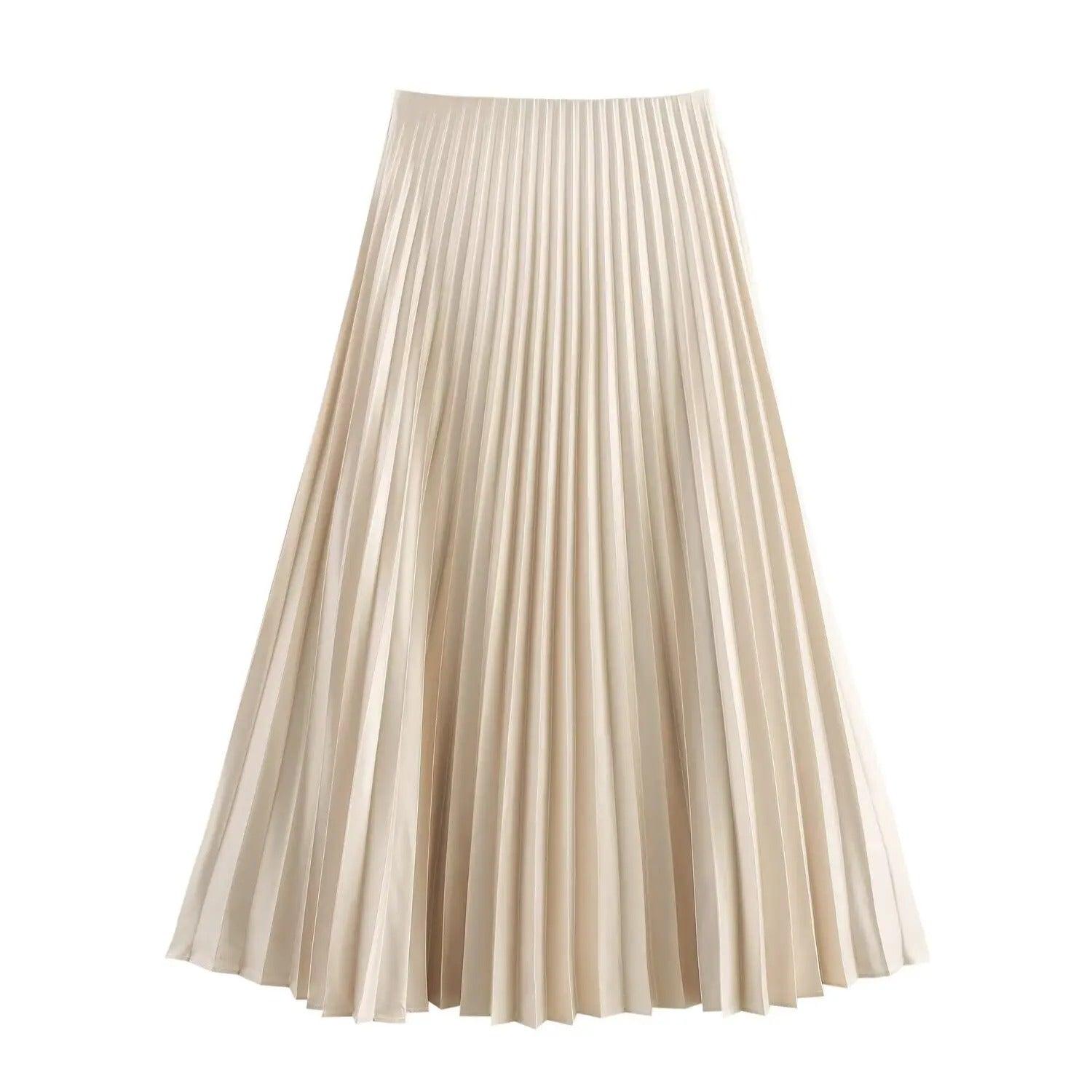Elise Pleated Midi Skirt