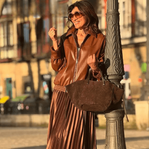 Elise Pleated Midi Skirt