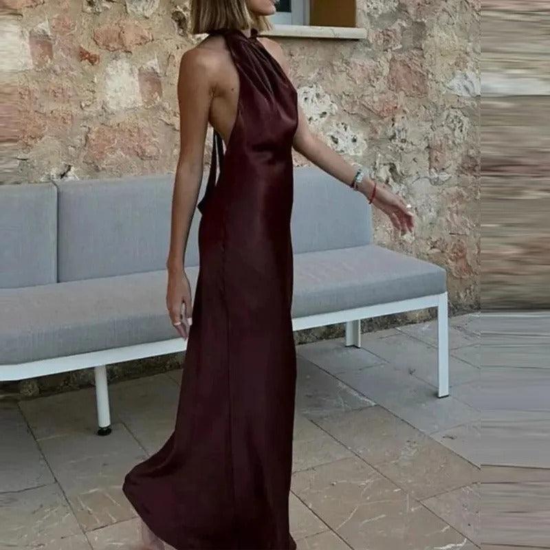 Aria Halter Maxi Dress
