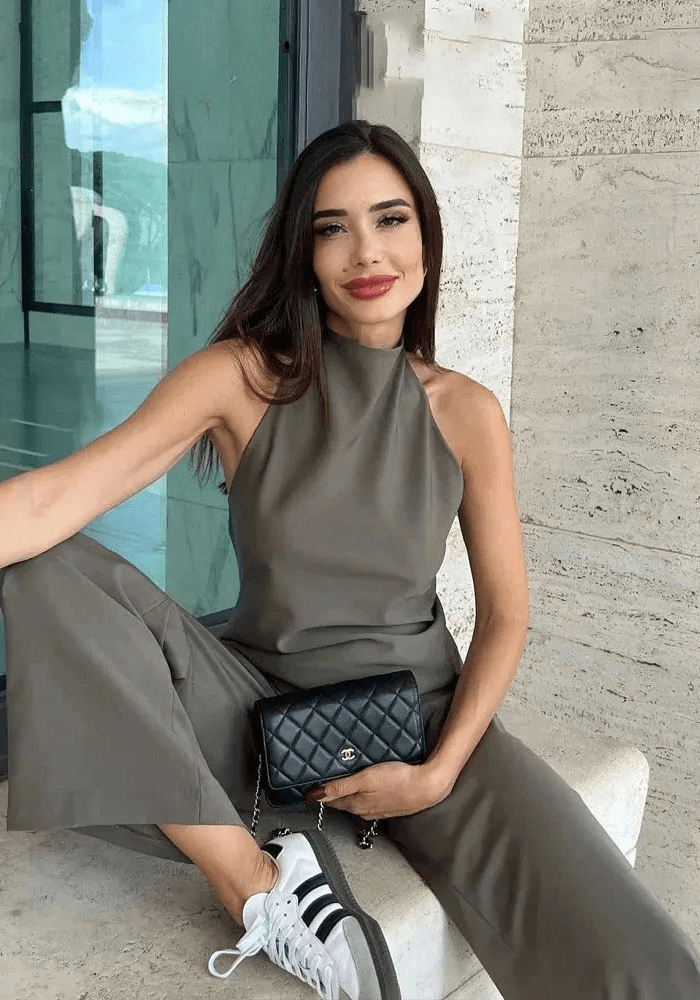Lea Halter-Neck Wide-Leg Set