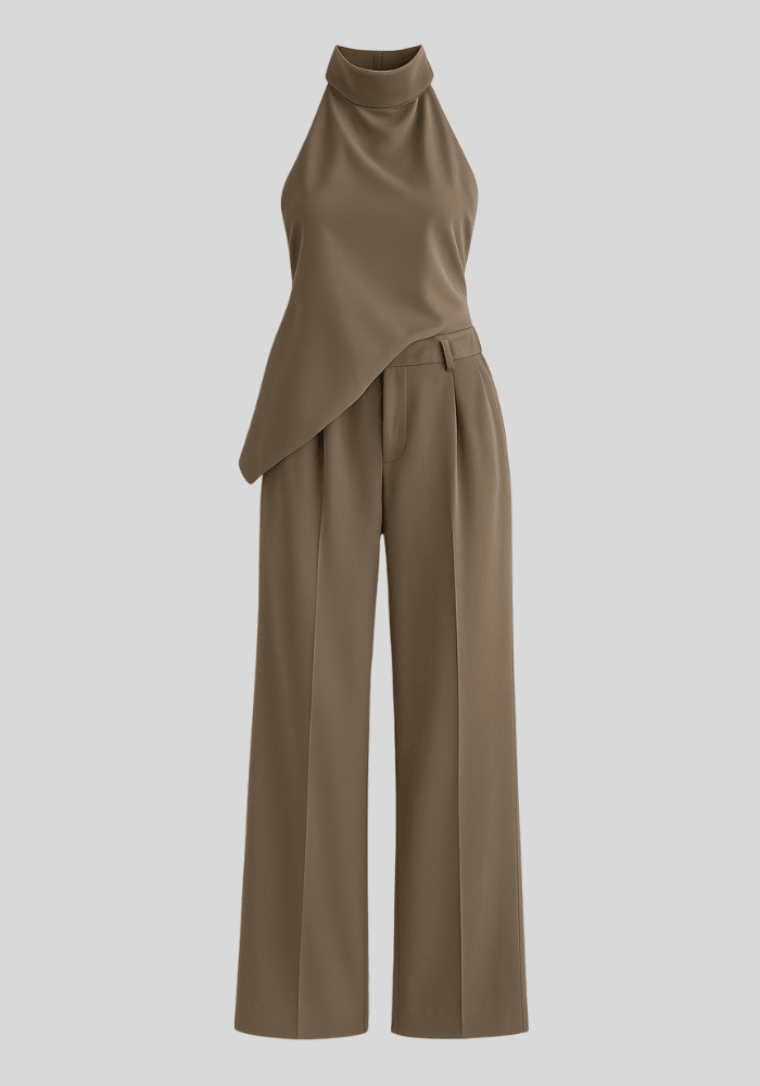 Lea Halter-Neck Wide-Leg Set
