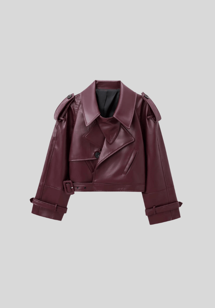 Reina Oversized Leather Jacket