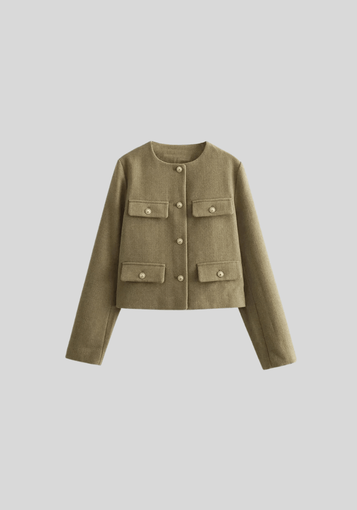 Sofia Cropped Utility Jacket