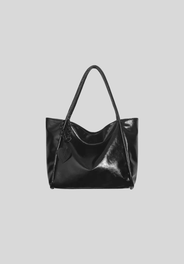 Noir Glossy Tote Bag