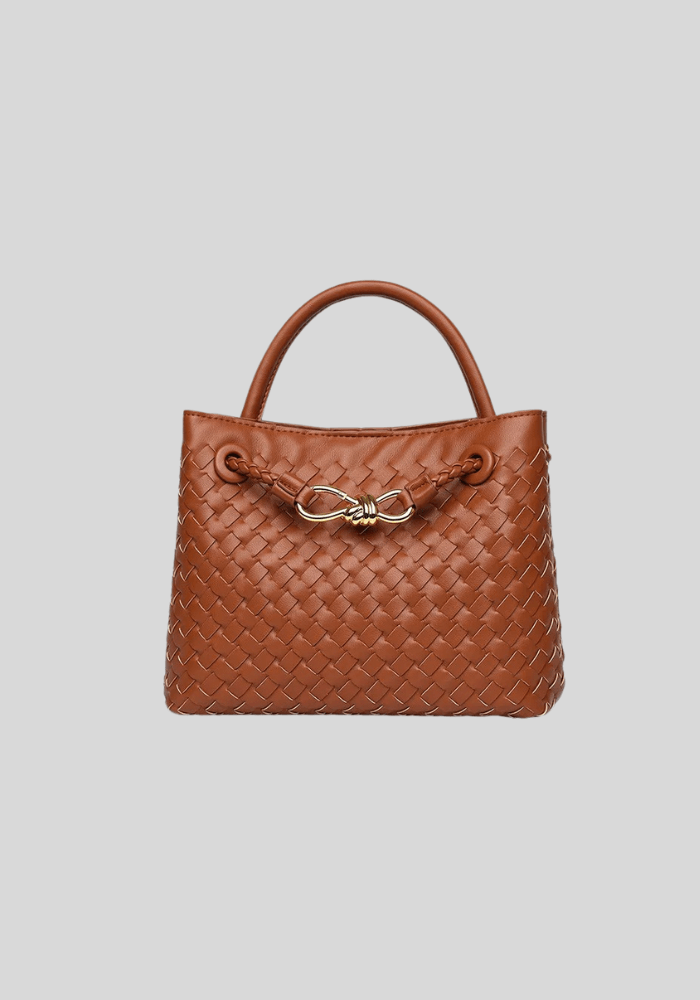 Serena Woven Knot Handle Bag