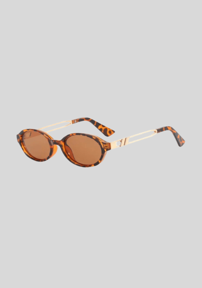 Élise Tortoiseshell Oval Sunglasses