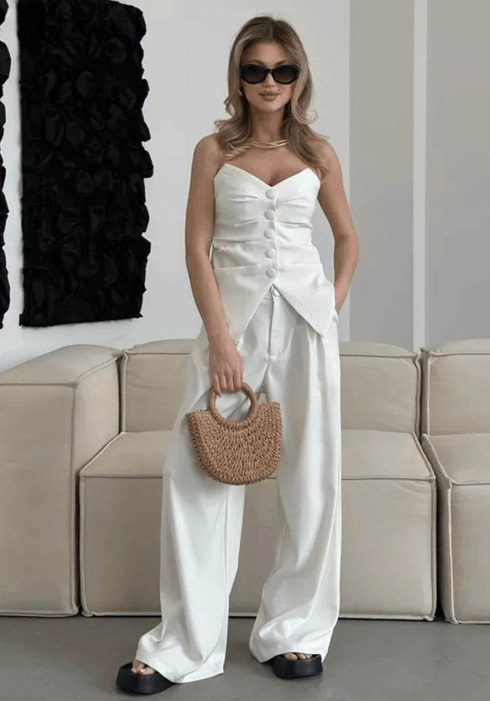 Amara Asymmetric White Set
