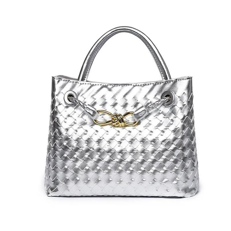 Serena Woven Knot Handle Bag