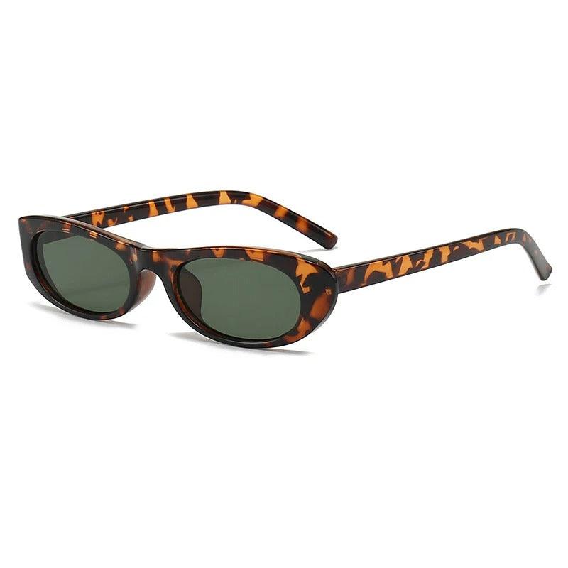 Léa Oval Tortoiseshell Micro Sunglasses