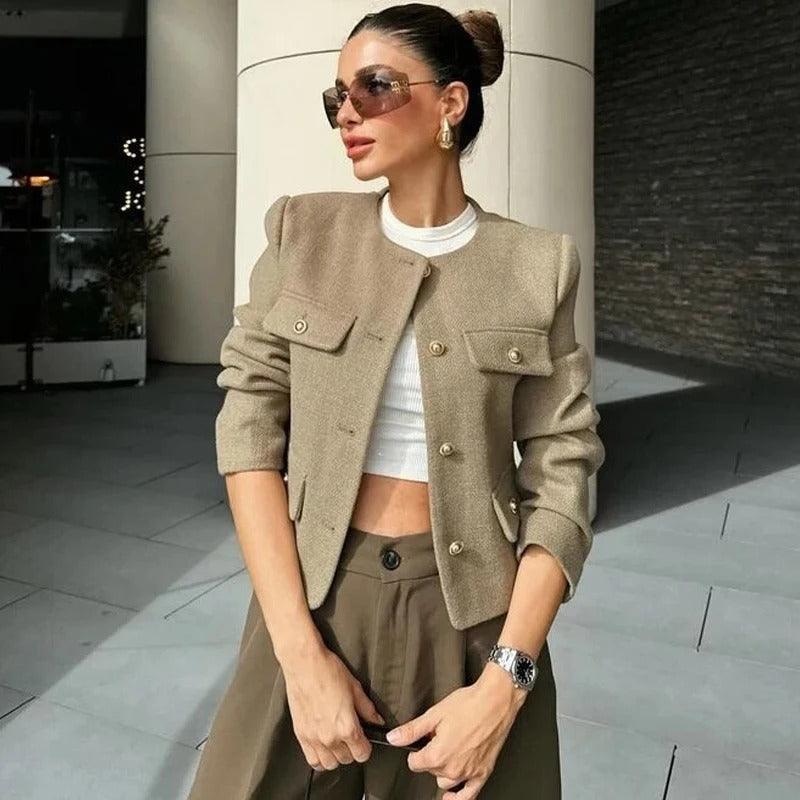 Sofia Cropped Utility Jacket