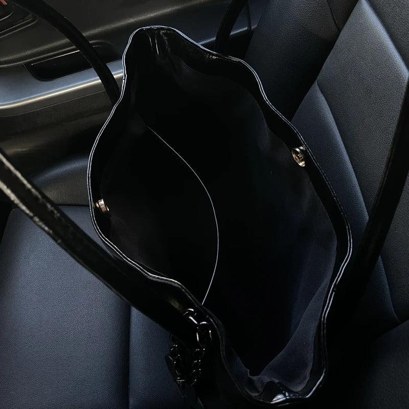 Noir Glossy Tote Bag