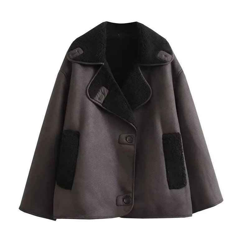 Sienna Shearling-Lined Faux Leather Coat