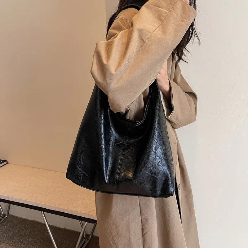 Harper Soft Leather Shoulder Bag