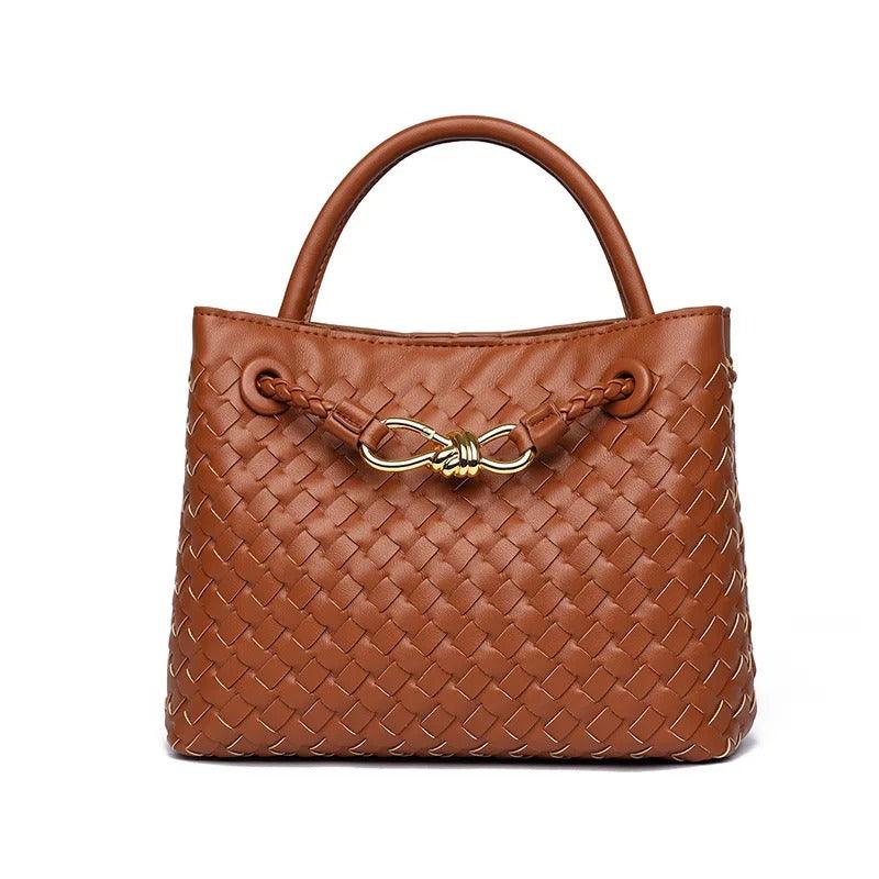 Serena Woven Knot Handle Bag